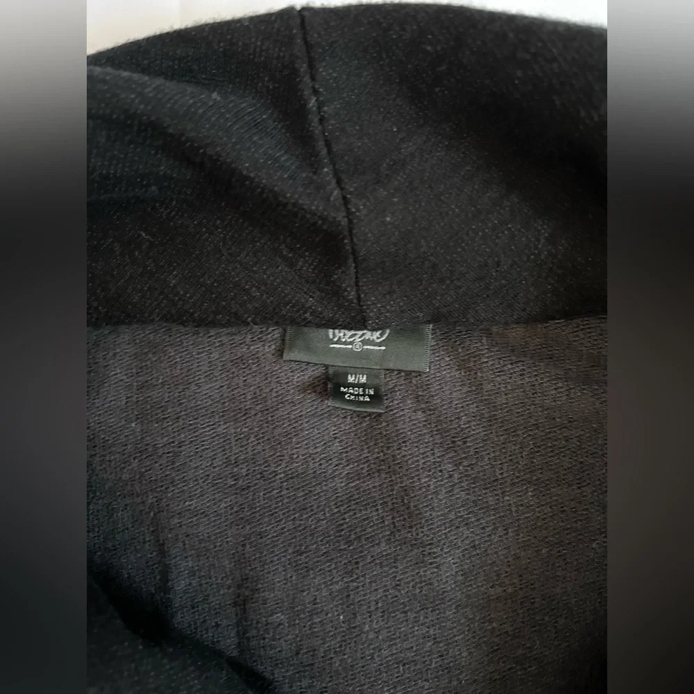 Mossimo Asymmetrical Sweater Jacket with Zipper Moto Jacket Size Medium